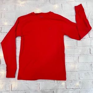 Champion Long Sleeve Tee Size Small Red